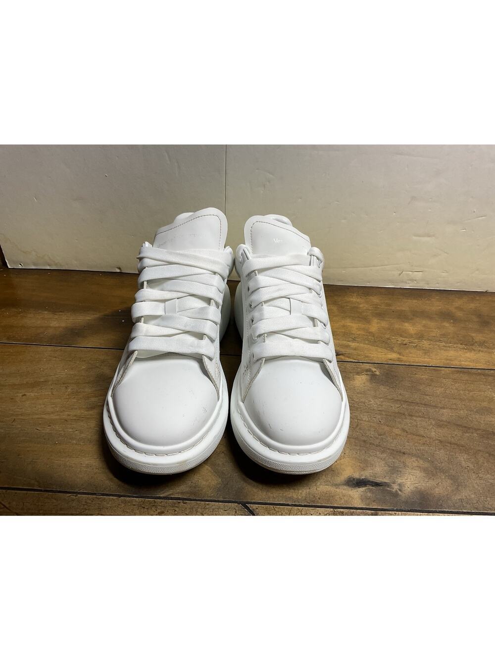 Alexander McQueen White Oversized Sneakers–Iconic Casual Shoes Size 41 US8